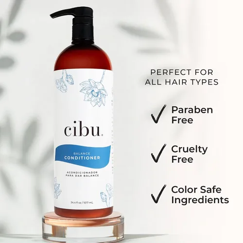 Miniatura 2 de CIBU Balance Conditioner 30072 Fórmula rica en nutrientes hidrata, fortalece y repara el cabello seco Sin sulfatos para todo
