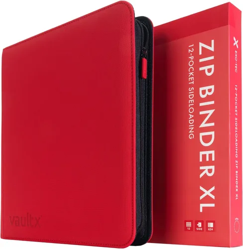Miniatura 11 de Vault X Carpeta de 12 bolsillos con cremallera para tarjetas coleccionables – 480 tarjetas, material de álbum Exo-Tec premium, 20 páginas de carga