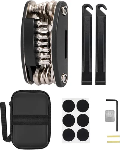 Miniatura 8 de WOTOW Kit de herramientas de reparación de bicicletas, multiherramienta 21 en 1 con llave de hueso, kit de herramientas portátil para bicicleta