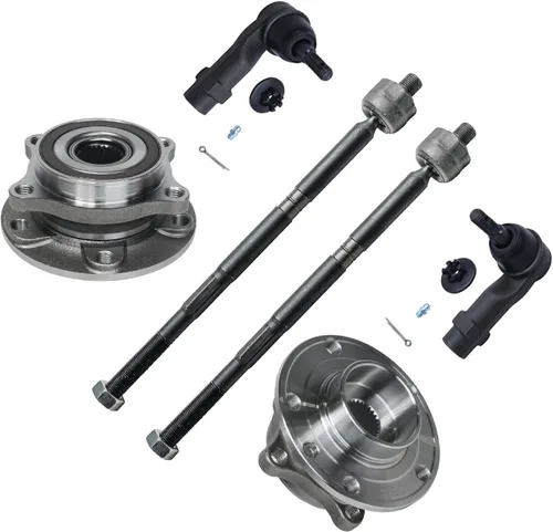 Miniatura 222 de Detroit Axle - Kit de nudillos de dirección delantera izquierda para Ford Edge Lincoln MKX 07-10, cojinete de rueda del lado del conductor, nudillo