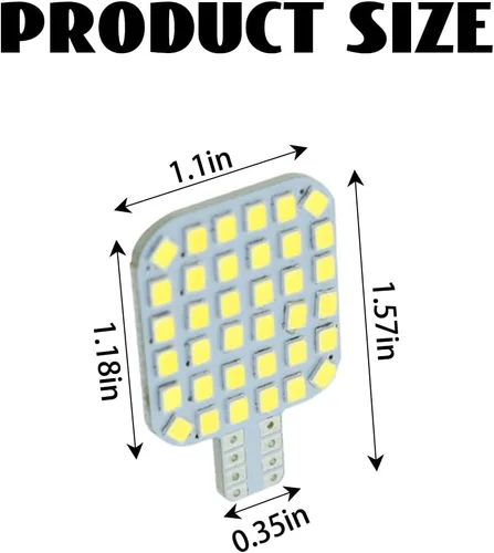 Miniatura 2 de AUCELI Bombillas LED T10 921 922 912 194 para caravana, 10 piezas de repuesto de luz LED interior súper brillante, 36-SMD 2835 bombillas blancas