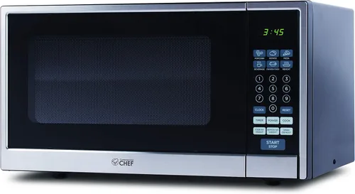Miniatura 2 de Commercial Chef Horno de convección BLACK+DECKER de 4 rebanadas, 1.1 pies cúbicos, negro con borde de acero inoxidable y horno de convección de 4