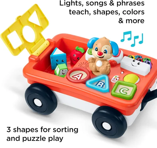 Miniatura 5 de Fisher-Price - Laugh & Learn Pull & Play Learning, vagón de reir y aprender, de halar y jugar, Multicolor