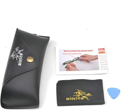 Miniatura 3 de Sun Photochromic Progressive Multifocus Square Reading Glasses for Men Adjustable Vision