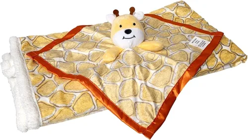 Miniatura 2 de SONA G DESIGNS Juego de manta de seguridad personalizada para bebé con nombre bordado personalizado para bebés niños y niñas