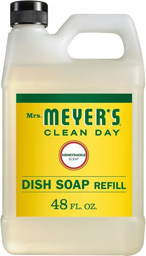 Miniatura 11 de MRS. MEYER'S CLEAN DAY - Repuesto de jabón líquido para platos, albahaca, 48 onzas líquidas