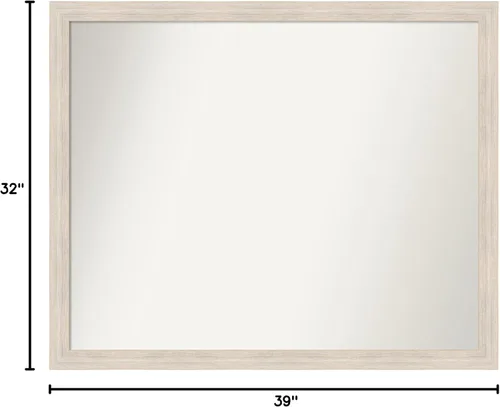 Miniatura 972 de Amanti Art Espejo personalizado, espejo estrecho de baño de oro blanco, espejo de pared o espejo de tocador de baño sobre el fregadero