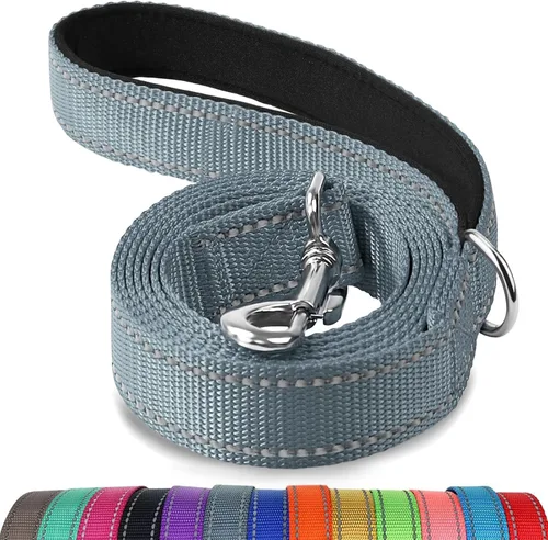 Miniatura 20 de Joytale - Correa resistente para perros grandes que tiran, doble asa para control de tráfico, correas reflectantes de doble cara para perros grandes