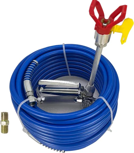 Miniatura 7 de Manguera de aerosol de pintura sin aire, rociador de color azul, tubo de fibra flexible, suministros y herramientas de pintura, herramientas