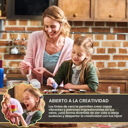 Miniatura 6 de Tinte para cera de vela de soja para hacer velas - 16 chips populares de coloración de tinte para velas - Coloración de cera de vela premium - Chips