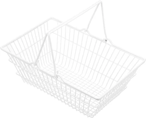 Miniatura 8 de NUOBESTY Cesta de compras portátil de mano con asa para cosméticos de comestibles y organización del hogar, solución de almacenamiento ligera