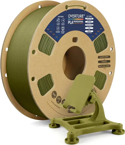 Miniatura 45 de Overture PLA Plus (PLA+) Filamento de 1/16 pulgadas, dureza mejorada con rollo PLA, con superficie de construcción 3D de 7.87 × 7.87 pulgadas, PLA