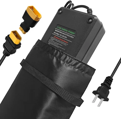 Miniatura 11 de Cargador súper rápido de 54.6V 3A / 5A para batería de litio de 48V, 7 tipos de enchufes para elegir, no necesita adaptador, más seguro. Compatible