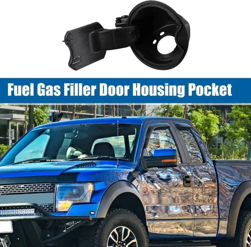Miniatura 2 de X AUTOHAUX Tapa de gasolina para llenado de combustible, tapa de puerta, bolsillo de bisagra que reemplaza 9L3Z-9927936-B 9L3Z9927936B para Ford