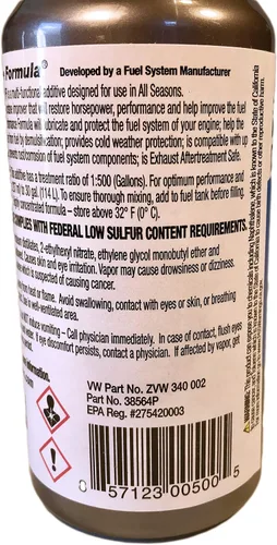 Miniatura 7 de Rendimiento fórmula uno inyección 8oz., funda de 24 botellas, lleva 30 galones de combustible diesel por botella.