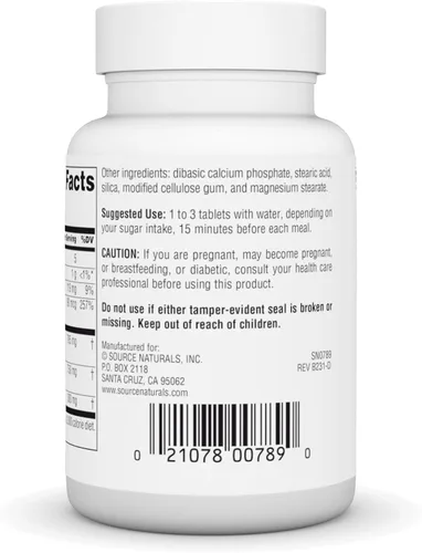 Miniatura 3 de Source Naturals Sugar Ban Gymnema Sylvestre Complex, 75 Tabletas