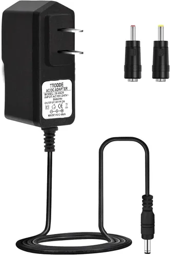 Fuente de alimentación del adaptador AC/DC 6V 2A 12W 100-240V con enchufes de 0.157x0.067 in y 0.138x0.053 in - Cargador universal de dispositivo de
