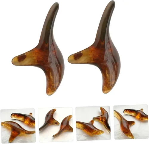 Miniatura 3 de HEALLILY 2 unids Triceratops Masajeador Masajeadores Herramientas de Masaje de Mano Manual de Acupoint Herramienta de Masaje de Cera de Abejas