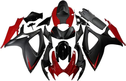 Miniatura 20 de Kit de carenado de plástico de inyección ABS para 2006 2007 GSXR 600 GSXR 750 Carenados 06 07 Suzuki GSX-R600 GSX-R750 K6 Marco de carrocería