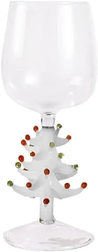 Miniatura 10 de Taza de vidrio 3D con figura de árbol de Navidad dentro de vidrio sin tallo para vino agua leche copa de vidrio para beber copa