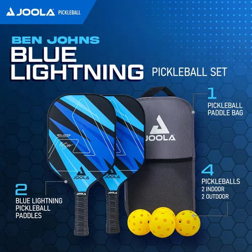 Miniatura 2 de JOOLA Pickleball Paddles Set of 2 – Multiple Colors - Reinforced Fiberglass Surface – Lightweight, Durable, Beginner-Friendly Racket Design – Set
