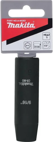 Miniatura 3 de Makita A-96316 toma de corriente profunda de impacto de 7/8 pulgada con unidad de 1/2 pulgada