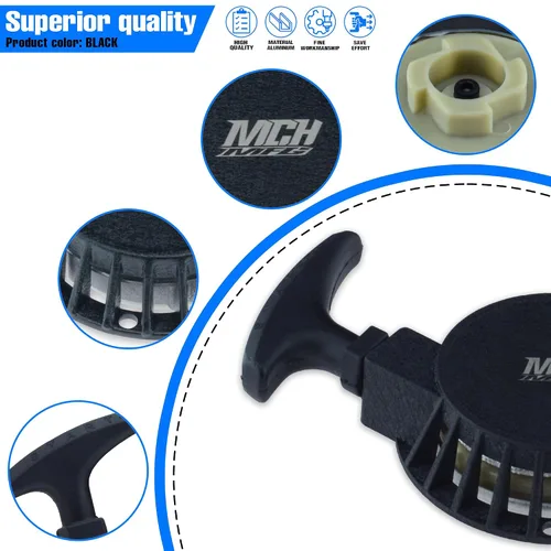 Miniatura 8 de Arrancador de retroceso de fácil tracción para 2 tiempos 47 cc 49 cc Pocket Bike Coolster SSR SX50 Mini Moto ATV Quad Pit Dirt Bike de 4 ruedas