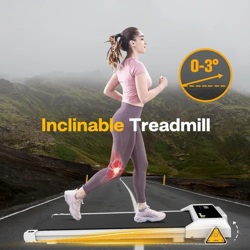 Miniatura 2 de Caminadora para debajo del escritorio, almohadilla para caminar para el hogar y la oficina, caminadora portátil de 2.5 HP, máquina de correr