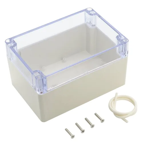 Miniatura 10 de LeMotech Caja de conexiones de plástico ABS a prueba de polvo, impermeable, IP65, caja de recinto eléctrico universal para proyectos, color gris
