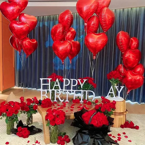 Miniatura 2 de 20 globos de corazón rosa y plateado de 18 pulgadas, globos de papel de aluminio de Mylar en forma de corazón, globos de aluminio metálico, globos