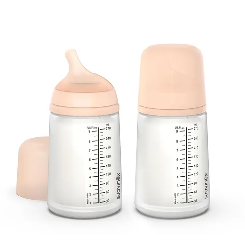Miniatura 29 de Suavinex Zero Zero - Biberón anti cólico para bebé, marca española de biberones no 1, minimiza el rechazo del biberón y la confusión del pezón, Claro