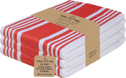 Miniatura 79 de Urban Villa Toallas de cocina 100% algodón, paquete de 6, altamente absorbentes, de secado rápido, súper suaves, de primera calidad, para cocina