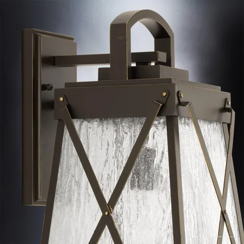 Miniatura 3 de Urban Ambiance Lámpara de pared de lujo inglés Tudor para exteriores, tamaño mediano: 19.25 pulgadas de alto x 10.5 pulgadas de ancho, con elementos