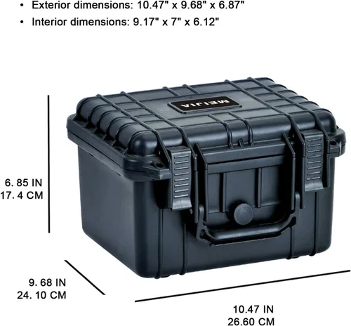 Miniatura 3 de MEIJIA Funda protectora impermeable IP67 portátil para todo tipo de clima, funda rígida, funda para cámara con espuma personalizable, para uso
