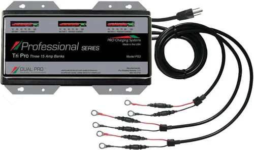 Cargador de banco Dual Pro 15 Amp/Bank Professional Series 3