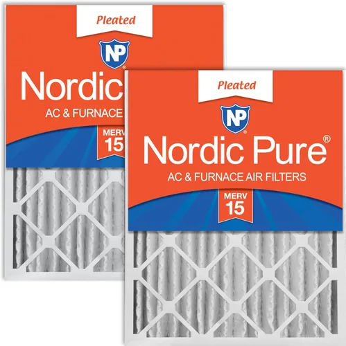 Miniatura 32 de Nordic Pure 12 x 24 x 4 (tamaño real: 11 1/2 x 23 3/8 x 3 5/8) de carbono puro plisado para reducción de olores Merv 8, filtro para horno, 1 paquete