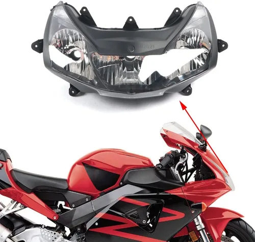 Miniatura 27 de Ensamble de lámpara de faro delantero para motocicleta compatible con Yamaha YZF600 R6 2006 2007 06 07 YZF-R6 Faro frontal transparente para moto