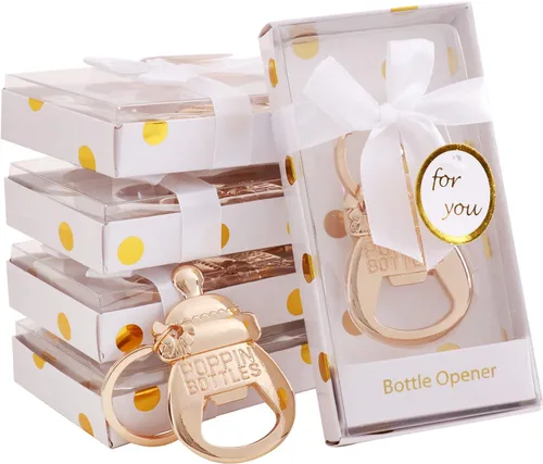 Miniatura 7 de Paquete de 24 botellas de poppin, abrebotellas, regalos de baby shower para niños, recuerdos de baby shower, abrebotellas, suministros de decoración