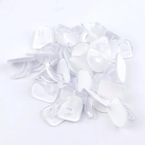 Miniatura 5 de 40 ganchos de pared adhesivos transparentes para paredes, sin daños, transparentes, reutilizables, sin clavos, pequeños ganchos adhesivos acrílicos