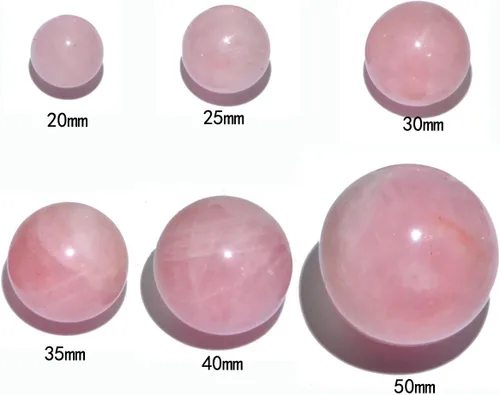 Miniatura 4 de AD Beads Bola redonda de armonía con piedras preciosas naturales, esfera curativa de cristal, masaje, roca de 20 ~ 1.969 in