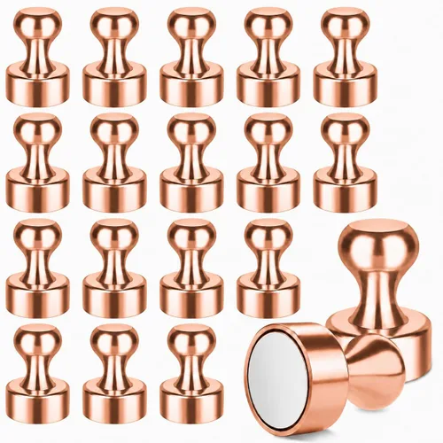 Miniatura 10 de FINDMAG Paquete de 16 imanes para refrigerador, imán de refrigerador, imanes pequeños para pizarra blanca, imán de neodimio fuerte, imán de tierras