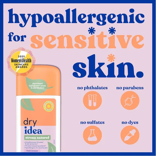 Miniatura 3 de Dry Idea Desodorante sólido antitranspirante invisible a base de plantas con bloqueadores de sudor de aluminio para mujeres – Fragancia Fresh