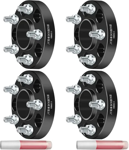 ECCPP 4 piezas 5 lug 5x114.3 espaciadores de rueda hubcéntricos 5x4.5 a 5x4.5 12x1.5 67.1mm 1 pulgada compatibles con Ford Fusion 2006-2012 |