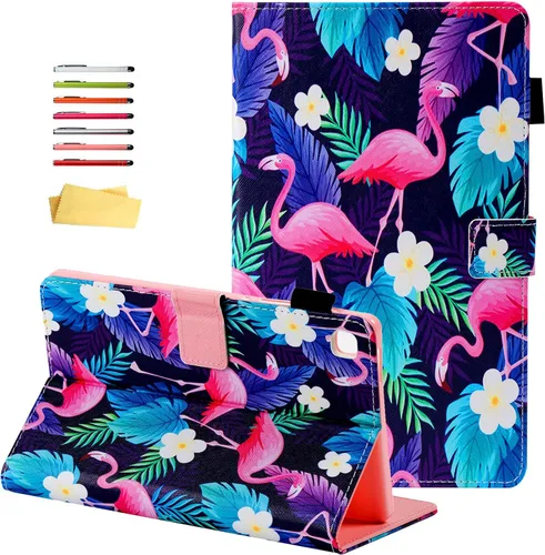 Miniatura 11 de Funda para Samsung Galaxy Tab A7 Lite de 8.7 pulgadas modelo 2021 (SM-T220/T225/T227), soporte de visión multiángulo, cartera delgada con bolsillos