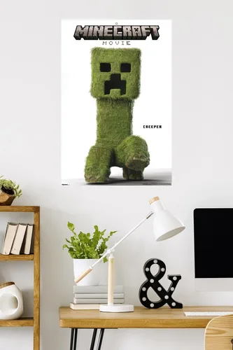 Miniatura 2 de A Minecraft Movie - Póster de pared de la serie Creeper, 34 pulgadas de largo x 22.4 pulgadas de ancho, versión sin marco