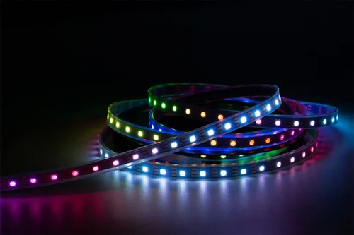 Miniatura 9 de WS2812B Tira de luz LED direccionable individual 100Pixels/m SMD 5050 RGB Pixel Strip DC5V (3.2FT 100LEDS no impermeable, PCB blanco)