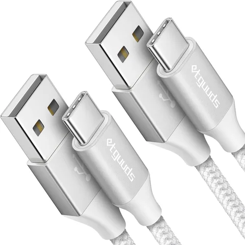 Miniatura 7 de Cable USB A a USB C de etguuds 2 m, paquete de 2 unidades, cable de carga tipo C de carga rápida de 3 A para iPhone 17 16 15 Pro Max 16e 17 Air