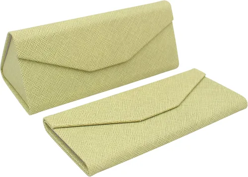 Miniatura 72 de Real Sic Funda para lentes de sol para hombres y mujeres, soporte magnético plegable para lentes de sol, inspirado en el color sólido
