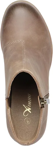 Miniatura 4 de Athlefit Women's Wedge Ankle Boots Fashion Side Zipper Hidden Leather Wedge Booties