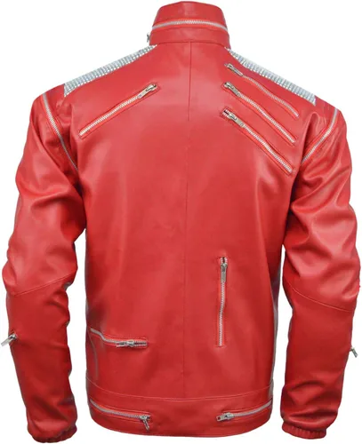 Miniatura 4 de Chaqueta Beat-It - Rojo - Piel sintética